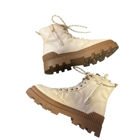 Circus Sam Edelman Ivory Lace Up Indy Snow Boot Sz 10M - Picture 4 of 8